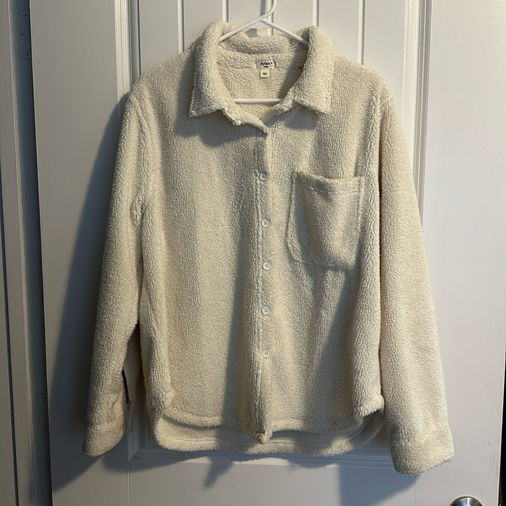 Beige Sherpa Flannel